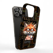 Need Coffee Fox Tough Cases For Apple iPhone (17, 16, 15, 14, 13, 12, 11, X, SE, 8, 7/ Air, Plus, Pro, Max, Mini, XR, XS), Print in USA