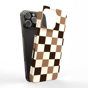 Coffee Checker Tough Cases For Apple iPhone (17, 16, 15, 14, 13, 12, 11, X, SE, 8, 7/ Air, Plus, Pro, Max, Mini, XR, XS), Print in USA