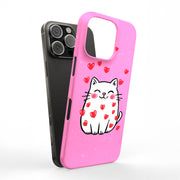Valentine Cat Tough Cases For Apple iPhone (17, 16, 15, 14, 13, 12, 11, X, SE, 8, 7/ Air, Plus, Pro, Max, Mini, XR, XS), Print in USA