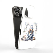 Winter Girl Tough Cases For Apple iPhone (17, 16, 15, 14, 13, 12, 11, X, SE, 8, 7/ Air, Plus, Pro, Max, Mini, XR, XS), Print in USA