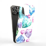 Heart Diamond 1 Tough Cases For Apple iPhone (17, 16, 15, 14, 13, 12, 11, X, SE, 8, 7/ Air, Plus, Pro, Max, Mini, XR, XS), Print in USA