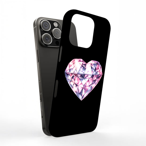 Heart Diamond 2 Tough Cases For Apple iPhone (17, 16, 15, 14, 13, 12, 11, X, SE, 8, 7/ Air, Plus, Pro, Max, Mini, XR, XS), Print in USA