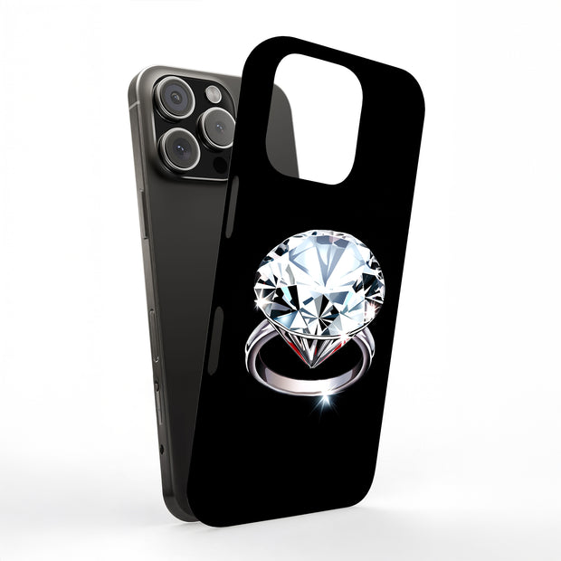 Diamond Ring 1 Tough Cases For Apple iPhone (17, 16, 15, 14, 13, 12, 11, X, SE, 8, 7/ Air, Plus, Pro, Max, Mini, XR, XS), Print in USA
