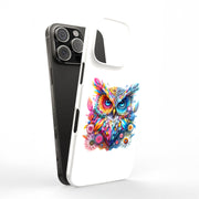 Gems Flower Owl Tough Cases For Apple iPhone (17, 16, 15, 14, 13, 12, 11, X, SE, 8, 7/ Air, Plus, Pro, Max, Mini, XR, XS), Print in USA