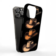 Cowboy Hats 1 Tough Cases For Apple iPhone (17, 16, 15, 14, 13, 12, 11, X, SE, 8, 7/ Air, Plus, Pro, Max, Mini, XR, XS), Print in USA