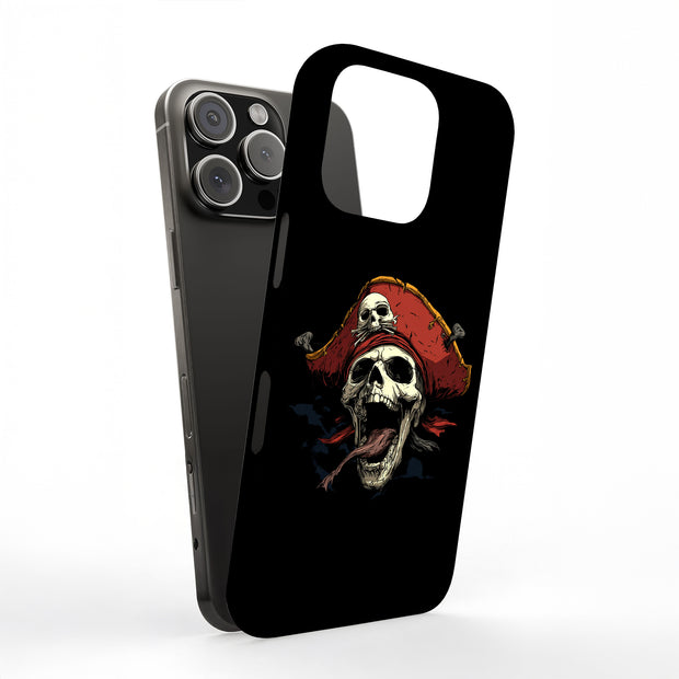 Pirate Skull 1 Tough Cases For Apple iPhone (17, 16, 15, 14, 13, 12, 11, X, SE, 8, 7/ Air, Plus, Pro, Max, Mini, XR, XS), Print in USA
