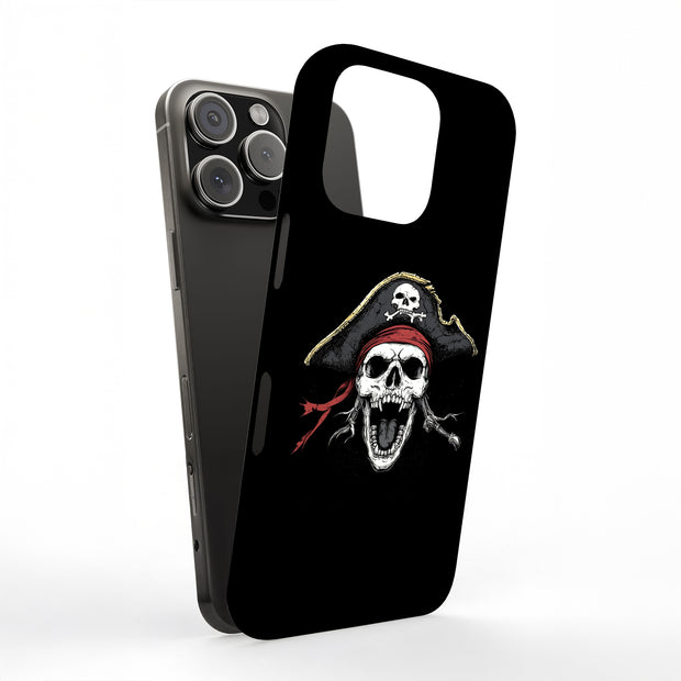Pirate Skull 2 Tough Cases For Apple iPhone (17, 16, 15, 14, 13, 12, 11, X, SE, 8, 7/ Air, Plus, Pro, Max, Mini, XR, XS), Print in USA