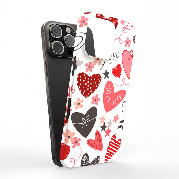 Valentines Love Tough Cases For Apple iPhone (17, 16, 15, 14, 13, 12, 11, X, SE, 8, 7/ Air, Plus, Pro, Max, Mini, XR, XS), Print in USA
