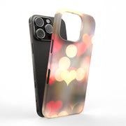 Blurry Hearts Tough Cases For Apple iPhone (17, 16, 15, 14, 13, 12, 11, X, SE, 8, 7/ Air, Plus, Pro, Max, Mini, XR, XS), Print in USA
