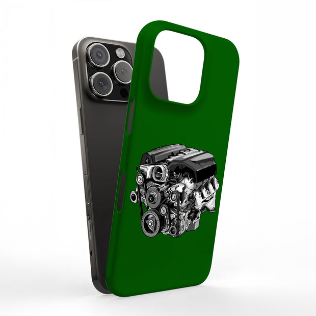 Racing Engine 1 Tough Cases For Apple iPhone (17, 16, 15, 14, 13, 12, 11, X, SE, 8, 7/ Air, Plus, Pro, Max, Mini, XR, XS), Print in USA