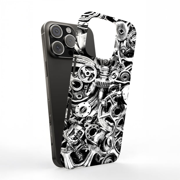 Racing Engine 3 Tough Cases For Apple iPhone (17, 16, 15, 14, 13, 12, 11, X, SE, 8, 7/ Air, Plus, Pro, Max, Mini, XR, XS), Print in USA