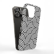Japan Geo Waves Tough Cases For Apple iPhone (17, 16, 15, 14, 13, 12, 11, X, SE, 8, 7/ Air, Plus, Pro, Max, Mini, XR, XS), Print in USA