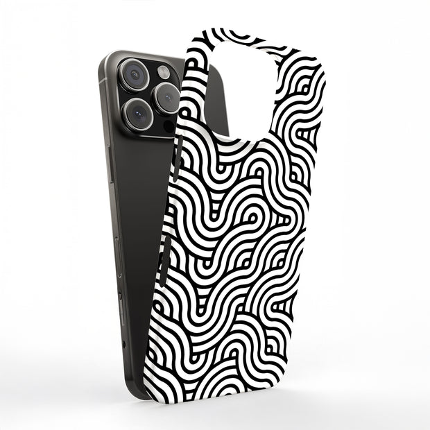 Japan Geo Waves Tough Cases For Apple iPhone (17, 16, 15, 14, 13, 12, 11, X, SE, 8, 7/ Air, Plus, Pro, Max, Mini, XR, XS), Print in USA