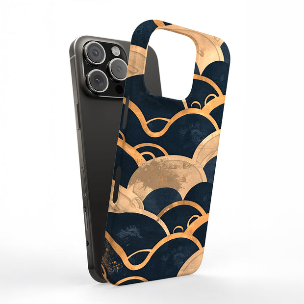 Japanese Wave 3 Tough Cases For Apple iPhone (17, 16, 15, 14, 13, 12, 11, X, SE, 8, 7/ Air, Plus, Pro, Max, Mini, XR, XS), Print in USA