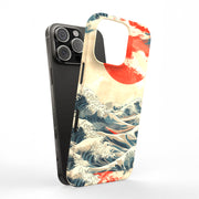 Japanese Wave 4 Tough Cases For Apple iPhone (17, 16, 15, 14, 13, 12, 11, X, SE, 8, 7/ Air, Plus, Pro, Max, Mini, XR, XS), Print in USA