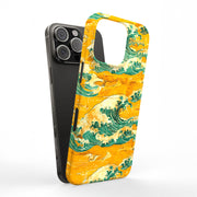 Japanese Wave 5 Tough Cases For Apple iPhone (17, 16, 15, 14, 13, 12, 11, X, SE, 8, 7/ Air, Plus, Pro, Max, Mini, XR, XS), Print in USA