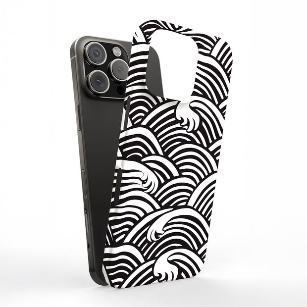 Japanese Wave 7 Tough Cases For Apple iPhone (17, 16, 15, 14, 13, 12, 11, X, SE, 8, 7/ Air, Plus, Pro, Max, Mini, XR, XS), Print in USA
