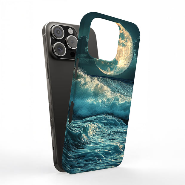 Star Moon Wave1 Tough Cases For Apple iPhone (17, 16, 15, 14, 13, 12, 11, X, SE, 8, 7/ Air, Plus, Pro, Max, Mini, XR, XS), Print in USA