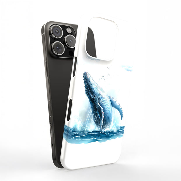 Humpback Whale2 Tough Cases For Apple iPhone (17, 16, 15, 14, 13, 12, 11, X, SE, 8, 7/ Air, Plus, Pro, Max, Mini, XR, XS), Print in USA