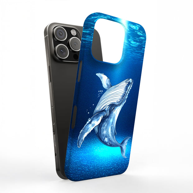 Humpback Whale4 Tough Cases For Apple iPhone (17, 16, 15, 14, 13, 12, 11, X, SE, 8, 7/ Air, Plus, Pro, Max, Mini, XR, XS), Print in USA