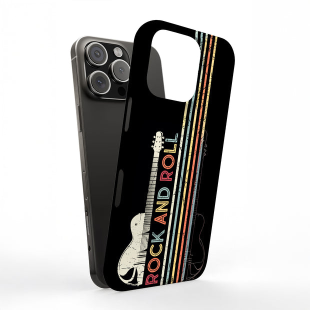 Rock and Roll 1 Tough Cases For Apple iPhone (17, 16, 15, 14, 13, 12, 11, X, SE, 8, 7/ Air, Plus, Pro, Max, Mini, XR, XS), Print in USA