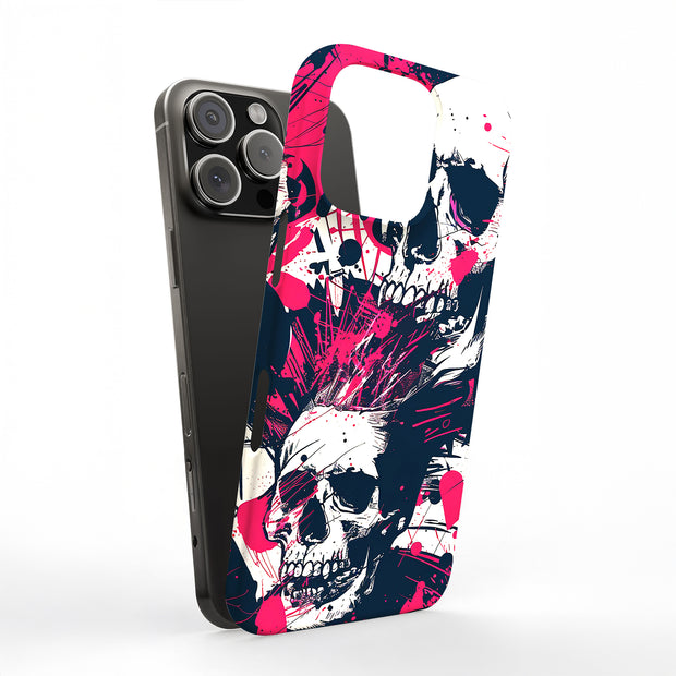 Punk Skulls 2 Tough Cases For Apple iPhone (17, 16, 15, 14, 13, 12, 11, X, SE, 8, 7/ Air, Plus, Pro, Max, Mini, XR, XS), Print in USA