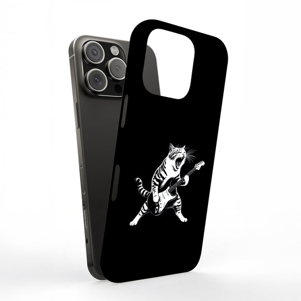 Cat Rock Roll 1 Tough Cases For Apple iPhone (17, 16, 15, 14, 13, 12, 11, X, SE, 8, 7/ Air, Plus, Pro, Max, Mini, XR, XS), Print in USA
