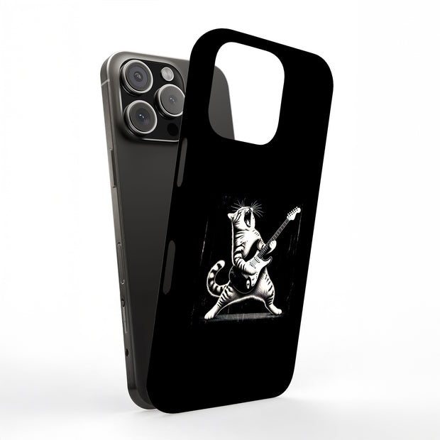 Cat Rock Roll 2 Tough Cases For Apple iPhone (17, 16, 15, 14, 13, 12, 11, X, SE, 8, 7/ Air, Plus, Pro, Max, Mini, XR, XS), Print in USA