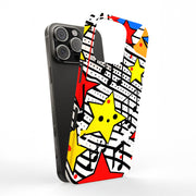 Pop Art Music Tough Cases For Apple iPhone (17, 16, 15, 14, 13, 12, 11, X, SE, 8, 7/ Air, Plus, Pro, Max, Mini, XR, XS), Print in USA