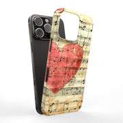 Music Hearts Tough Cases For Apple iPhone (17, 16, 15, 14, 13, 12, 11, X, SE, 8, 7/ Air, Plus, Pro, Max, Mini, XR, XS), Print in USA