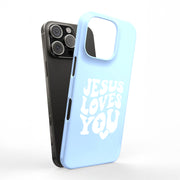 Jesus Love U 1 Tough Cases For Apple iPhone (17, 16, 15, 14, 13, 12, 11, X, SE, 8, 7/ Air, Plus, Pro, Max, Mini, XR, XS), Print in USA