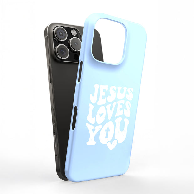Jesus Love U 1 Tough Cases For Apple iPhone (17, 16, 15, 14, 13, 12, 11, X, SE, 8, 7/ Air, Plus, Pro, Max, Mini, XR, XS), Print in USA