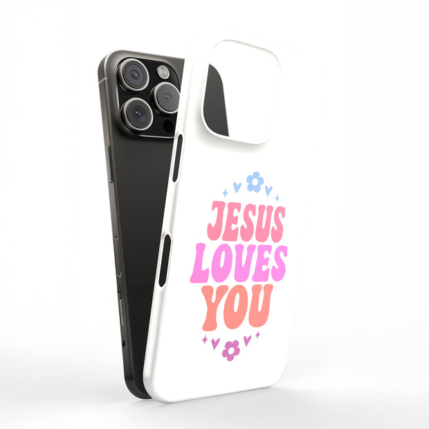 Jesus Love U 2 Tough Cases For Apple iPhone (17, 16, 15, 14, 13, 12, 11, X, SE, 8, 7/ Air, Plus, Pro, Max, Mini, XR, XS), Print in USA
