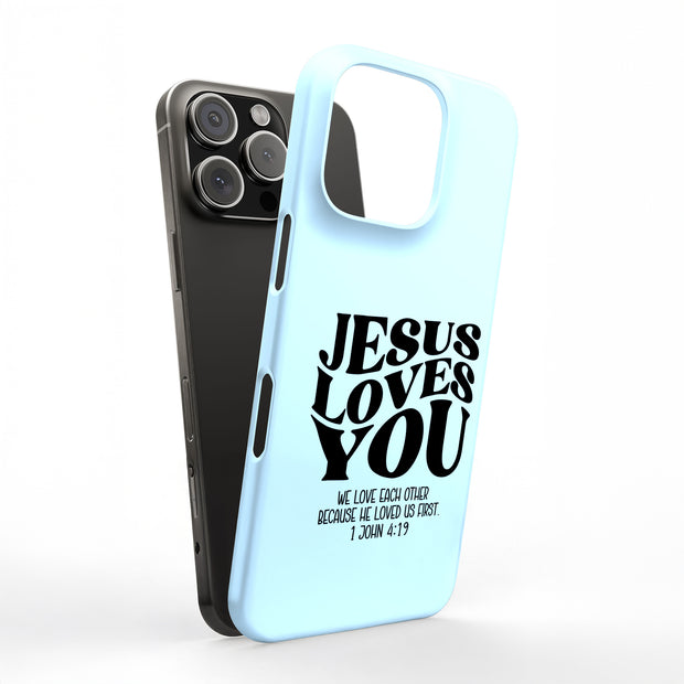 Jesus Love U 4 Tough Cases For Apple iPhone (17, 16, 15, 14, 13, 12, 11, X, SE, 8, 7/ Air, Plus, Pro, Max, Mini, XR, XS), Print in USA