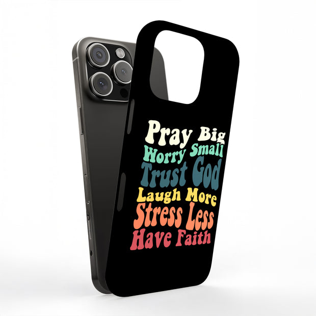 Faith Trust God Tough Cases For Apple iPhone (17, 16, 15, 14, 13, 12, 11, X, SE, 8, 7/ Air, Plus, Pro, Max, Mini, XR, XS), Print in USA