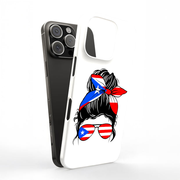 Puerto Rico Bow Tough Cases For Apple iPhone (17, 16, 15, 14, 13, 12, 11, X, SE, 8, 7/ Air, Plus, Pro, Max, Mini, XR, XS), Print in USA