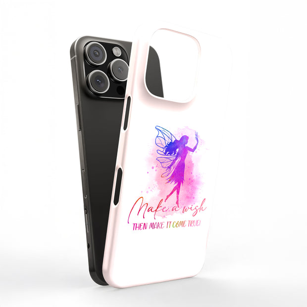 Make Wish Fairy Tough Cases For Apple iPhone (17, 16, 15, 14, 13, 12, 11, X, SE, 8, 7/ Air, Plus, Pro, Max, Mini, XR, XS), Print in USA