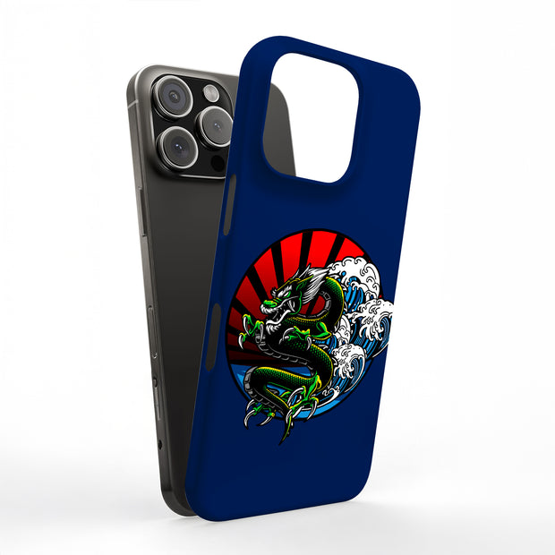 Japanese Dragon Tough Cases For Apple iPhone (17, 16, 15, 14, 13, 12, 11, X, SE, 8, 7/ Air, Plus, Pro, Max, Mini, XR, XS), Print in USA