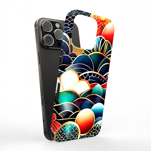 Japanese Wave Tough Cases For Apple iPhone (17, 16, 15, 14, 13, 12, 11, X, SE, 8, 7/ Air, Plus, Pro, Max, Mini, XR, XS), Print in USA