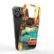 Paris Collage 2 Tough Cases For Apple iPhone (17, 16, 15, 14, 13, 12, 11, X, SE, 8, 7/ Air, Plus, Pro, Max, Mini, XR, XS), Print in USA