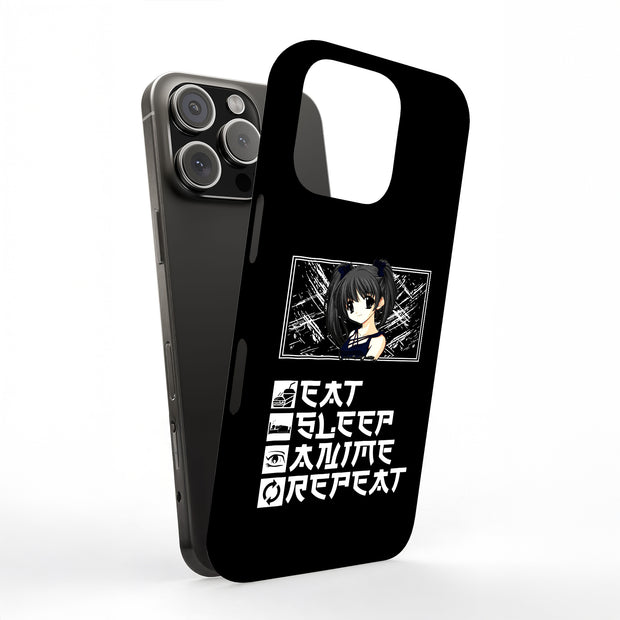 Eat and Anime Tough Cases For Apple iPhone (17, 16, 15, 14, 13, 12, 11, X, SE, 8, 7/ Air, Plus, Pro, Max, Mini, XR, XS), Print in USA