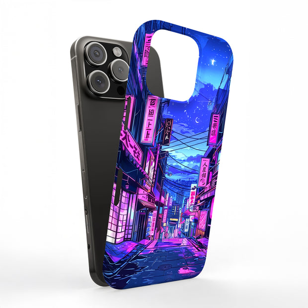 Anime Street 2 Tough Cases For Apple iPhone (17, 16, 15, 14, 13, 12, 11, X, SE, 8, 7/ Air, Plus, Pro, Max, Mini, XR, XS), Print in USA