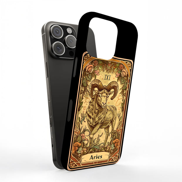 Zodiac Aries Tough Cases For Apple iPhone (17, 16, 15, 14, 13, 12, 11, X, SE, 8, 7/ Air, Plus, Pro, Max, Mini, XR, XS), Print in USA