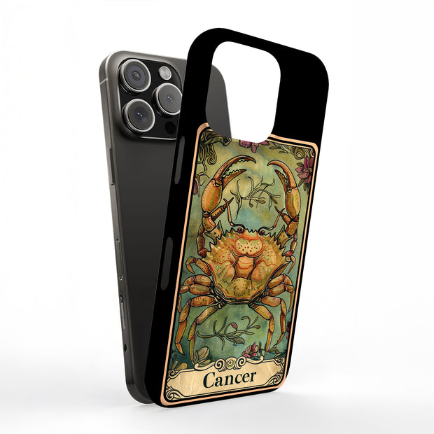 Zodiac Cancer Tough Cases For Apple iPhone (17, 16, 15, 14, 13, 12, 11, X, SE, 8, 7/ Air, Plus, Pro, Max, Mini, XR, XS), Print in USA