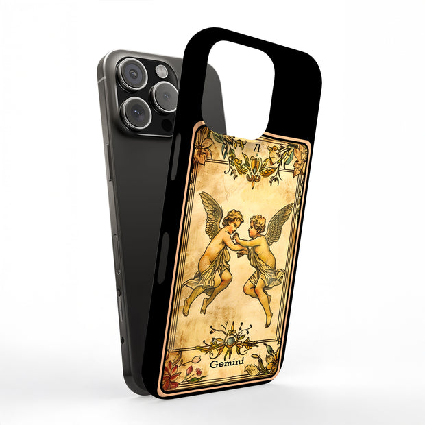 Zodiac Gemini Tough Cases For Apple iPhone (17, 16, 15, 14, 13, 12, 11, X, SE, 8, 7/ Air, Plus, Pro, Max, Mini, XR, XS), Print in USA