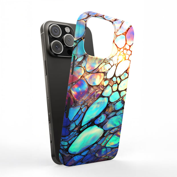 mosaic opal 3 Tough Cases For Apple iPhone (17, 16, 15, 14, 13, 12, 11, X, SE, 8, 7/ Air, Plus, Pro, Max, Mini, XR, XS), Print in USA