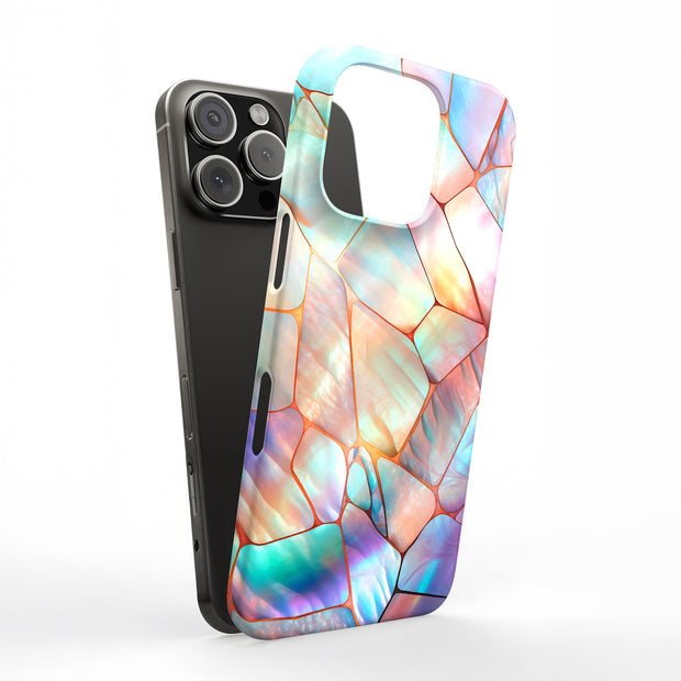 mosaic opal 4 Tough Cases For Apple iPhone (17, 16, 15, 14, 13, 12, 11, X, SE, 8, 7/ Air, Plus, Pro, Max, Mini, XR, XS), Print in USA