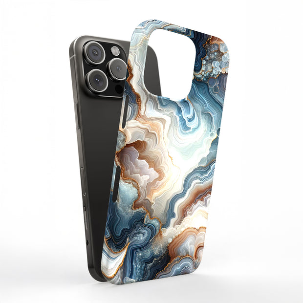 Organic Marble Tough Cases For Apple iPhone (17, 16, 15, 14, 13, 12, 11, X, SE, 8, 7/ Air, Plus, Pro, Max, Mini, XR, XS), Print in USA