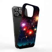 Firework Skyline Tough Cases For Apple iPhone (17, 16, 15, 14, 13, 12, 11, X, SE, 8, 7/ Air, Plus, Pro, Max, Mini, XR, XS), Print in USA