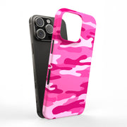 Pink Camouflage Tough Cases For Apple iPhone (17, 16, 15, 14, 13, 12, 11, X, SE, 8, 7/ Air, Plus, Pro, Max, Mini, XR, XS), Print in USA